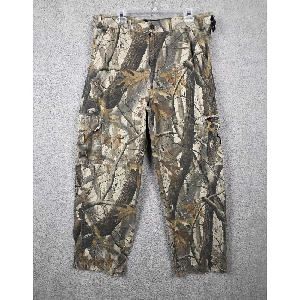 Outfitters Ridge Cargo Pants Mens 38x31 Brown Camo Realtree Workwear Hunting‎